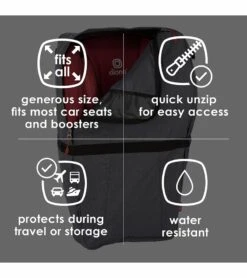 Diono Car Seat Travel Backpack - Gray -Britax || Little Unicorn || Graco Shop diono car seat travel backpack gray 12