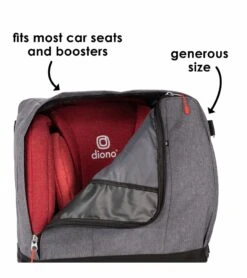 Diono Car Seat Travel Backpack - Gray -Britax || Little Unicorn || Graco Shop diono car seat travel backpack gray 9