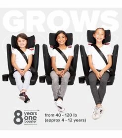 Diono Monterey 5iST FixSafe Belt Positioning High Back Booster Car Seat - Gray Slate -Britax || Little Unicorn || Graco Shop diono monterey 5ist fixsafe belt positioning high back booster car seat blue sky 14