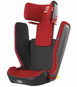 Diono Monterey 5iST FixSafe Belt Positioning High Back Booster Car Seat - Red Cherry