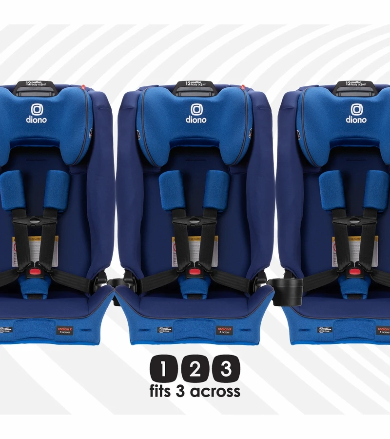 Diono Radian 3R SafePlus All-in-One Convertible Car Seat - Blue Sky 7 Diono Radian 3R SafePlus All-in-One Convertible Car Seat - Blue Sky - Image 7