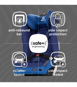Diono Radian 3R SafePlus All-in-One Convertible Car Seat - Blue Sky 9 Diono Radian 3R SafePlus All-in-One Convertible Car Seat - Blue Sky -Britax || Little Unicorn || Graco Shop diono radian 3r safeplus all in one convertible car seat blue sky 9