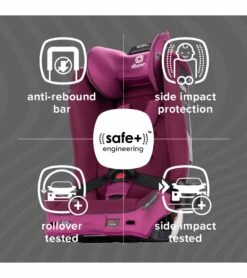 Diono Radian 3R SafePlus All-in-One Convertible Car Seat - Purple Plum -Britax || Little Unicorn || Graco Shop diono radian 3r safeplus all in one convertible car seat purple plum 9