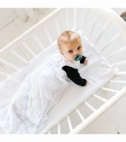 Dreamland Baby Dream Weighted Sleep Sack - White W/ Pink Stars, 6-12 Months -Britax || Little Unicorn || Graco Shop dreamland baby dream weighted sleep sack white w pink stars 6 12 months 124