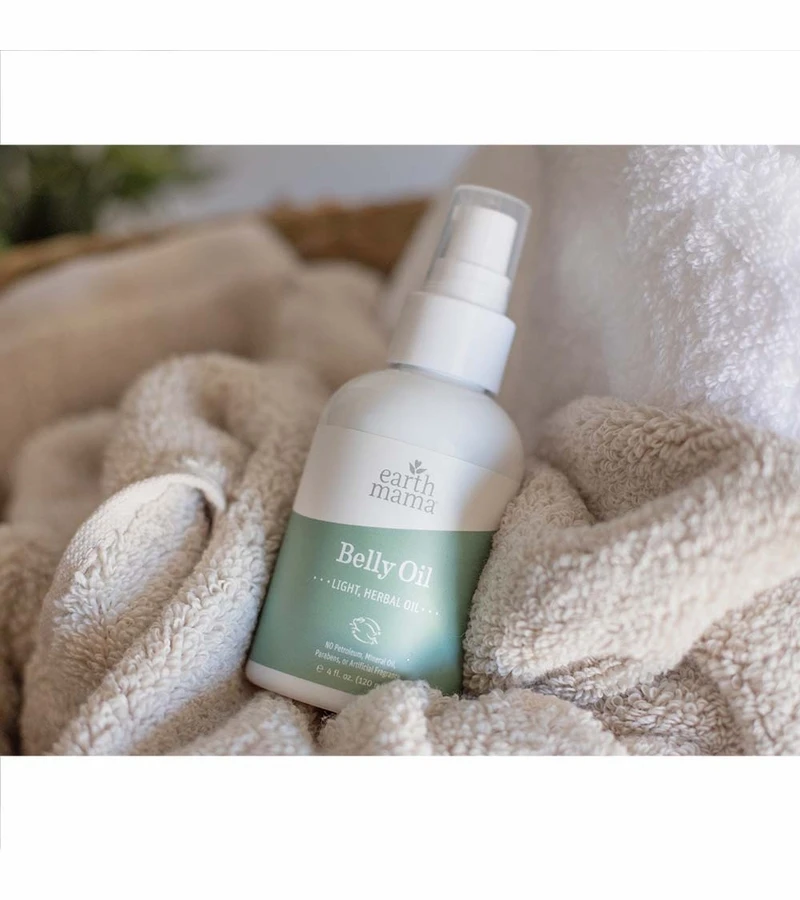 Earth Mama Belly Oil, 4oz 2 Earth Mama Belly Oil, 4oz - Image 2
