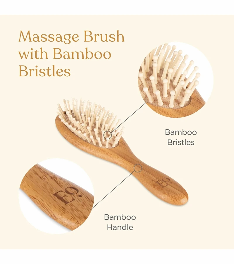 EllaOla 3-Piece Bamboo Brush & Comb Set 5 EllaOla 3-Piece Bamboo Brush & Comb Set - Image 5