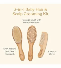 EllaOla 3-Piece Bamboo Brush & Comb Set 9 EllaOla 3-Piece Bamboo Brush & Comb Set -Britax || Little Unicorn || Graco Shop ellaola 3 piece bamboo brush comb set 8