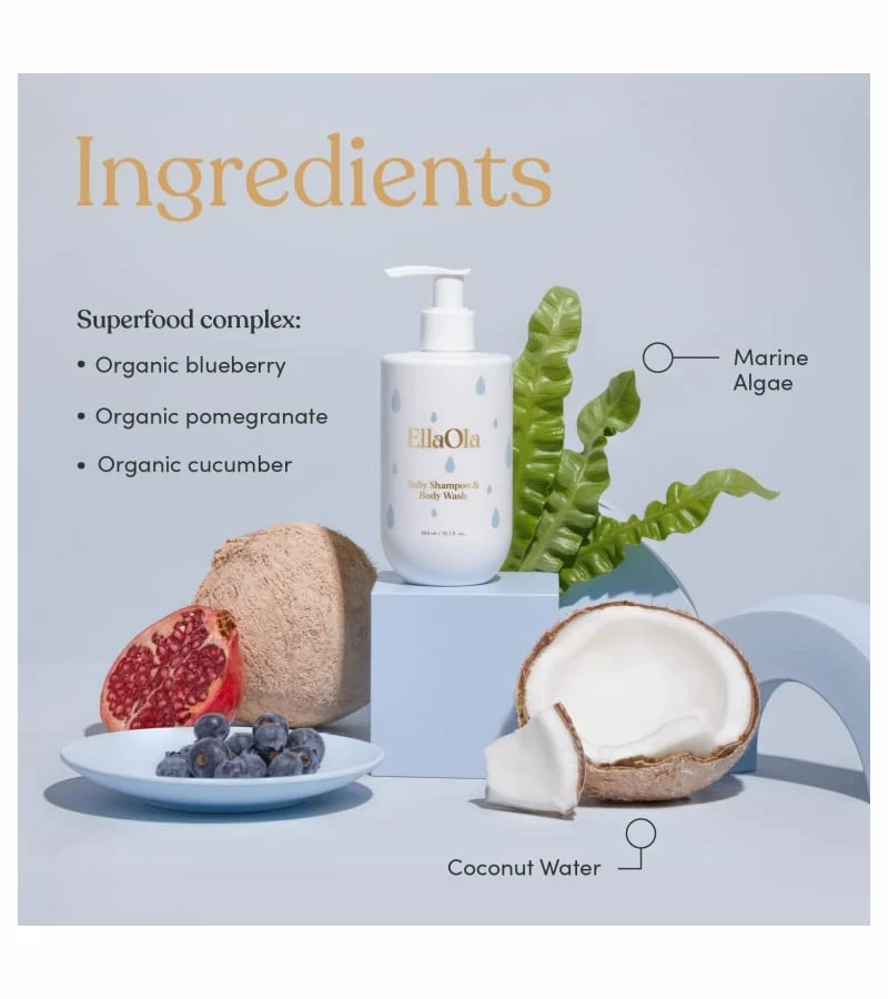 EllaOla Superfood Baby Shampoo & Body Wash 4 EllaOla Superfood Baby Shampoo & Body Wash - Image 4