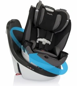 Evenflo GOLD SensorSafe Revolve 360 Slim 2-in-1 Rotational Convertible Car Seat - Obsidian