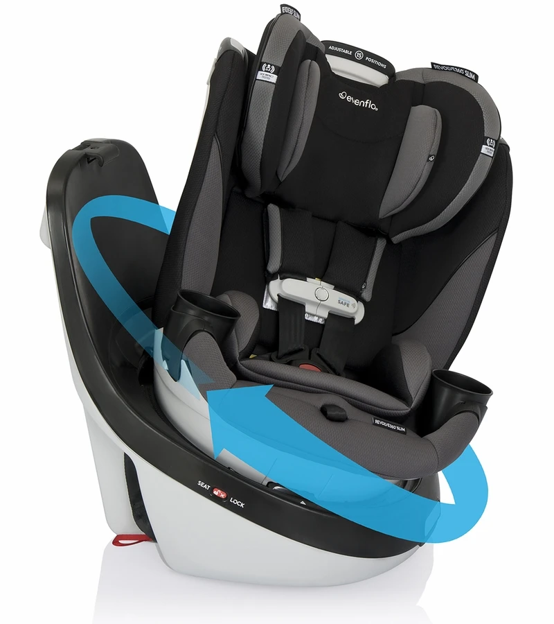 Evenflo GOLD SensorSafe Revolve 360 Slim 2-in-1 Rotational Convertible Car Seat - Obsidian 1 Evenflo GOLD SensorSafe Revolve 360 Slim 2-in-1 Rotational Convertible Car Seat - Obsidian
