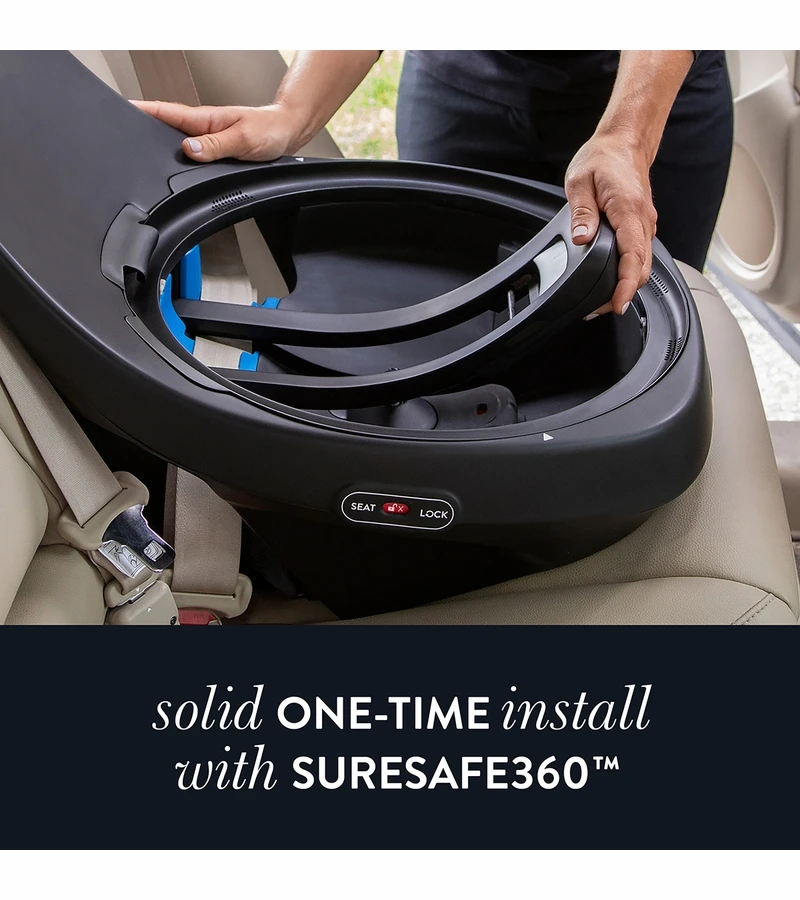 Evenflo GOLD SensorSafe Revolve 360 Slim 2-in-1 Rotational Convertible Car Seat - Obsidian 6 Evenflo GOLD SensorSafe Revolve 360 Slim 2-in-1 Rotational Convertible Car Seat - Obsidian - Image 6