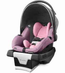 Evenflo GOLD SensorSafe SecureMax Infant Car Seat With SafeZone Load Leg - Opal Pink