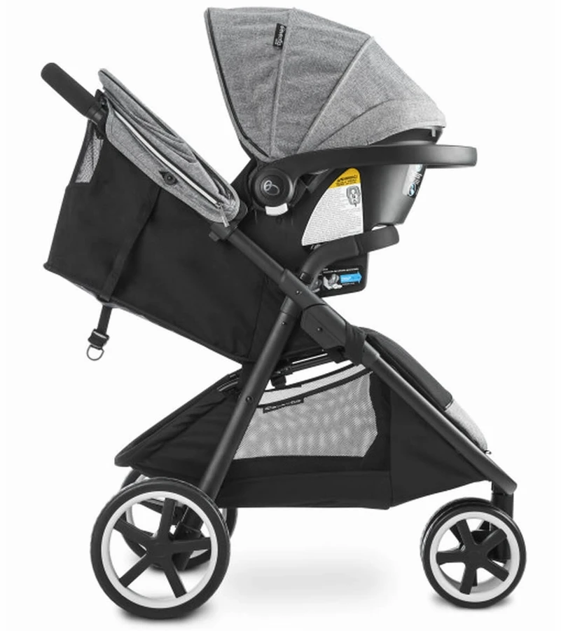 Evenflo GOLD SensorSafe Verge3 Smart Travel System With SecureMax Smart Infant Car Seat - Moonstone Gray 2 Evenflo GOLD SensorSafe Verge3 Smart Travel System With SecureMax Smart Infant Car Seat - Moonstone Gray - Image 2