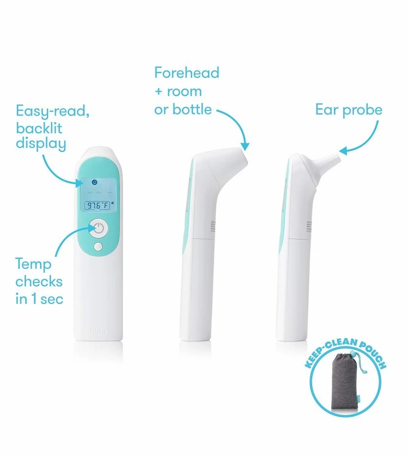 FridaBaby 3-in-1 Ear, Forehead + Touchless Infrared Thermometer 2 FridaBaby 3-in-1 Ear, Forehead + Touchless Infrared Thermometer - Image 2