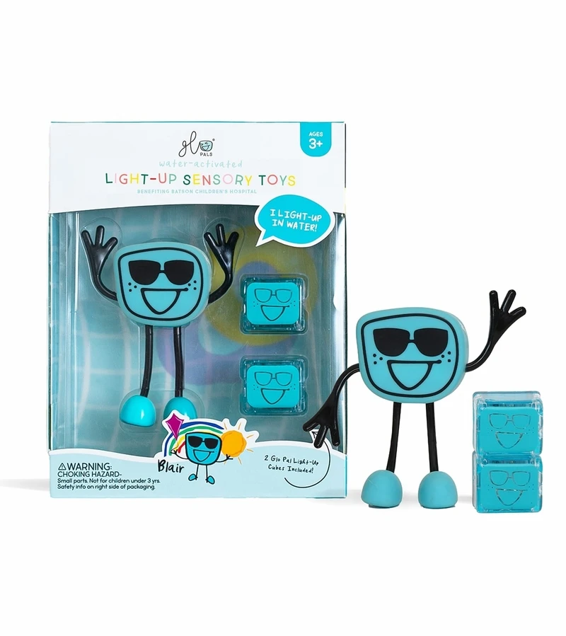 Glo Pals Light Up Sensory Bath Toy - Blair (Blue) 1 Glo Pals Light Up Sensory Bath Toy - Blair (Blue)