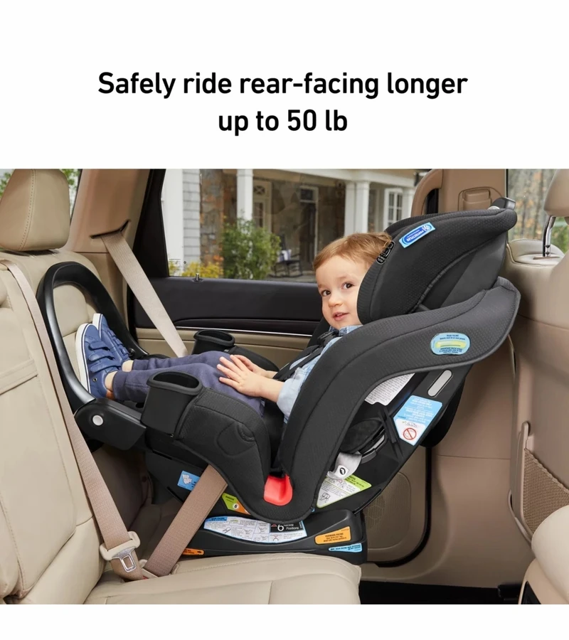 Graco Extend2Fit 3-in-1 Convertible Car Seat With Anti-Rebound Bar - Zane 6 Graco Extend2Fit 3-in-1 Convertible Car Seat With Anti-Rebound Bar - Zane - Image 6