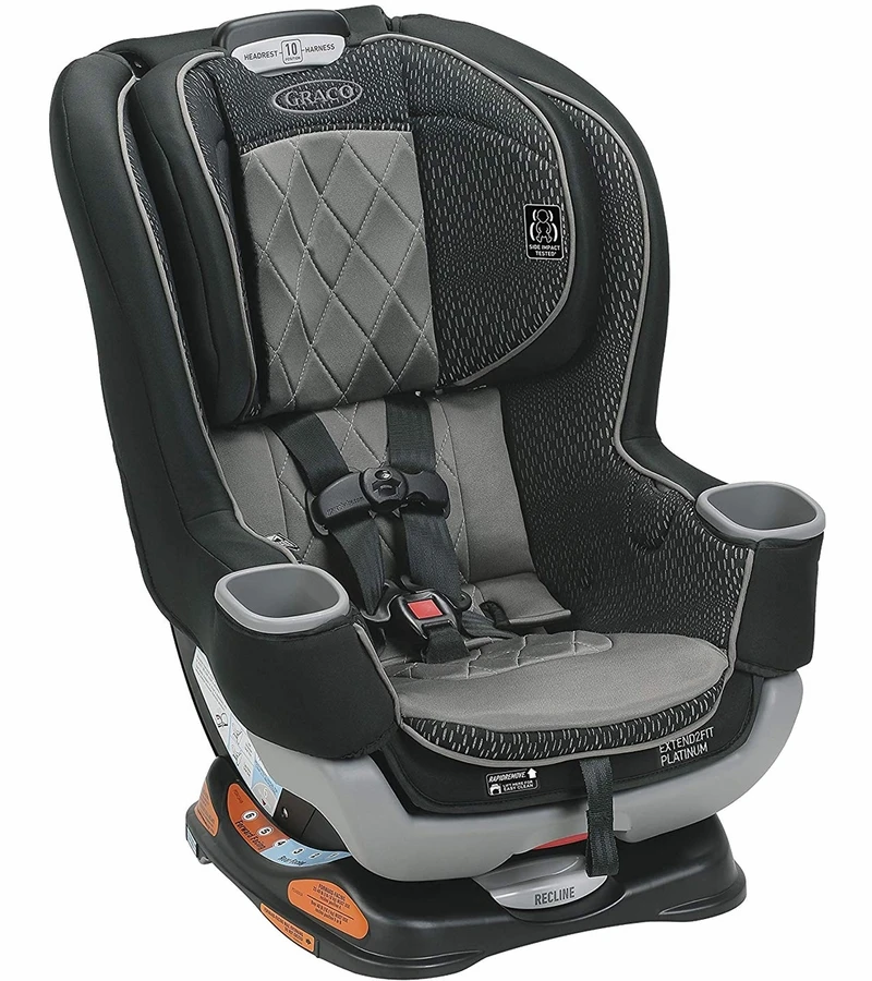 Graco Extend2Fit Platinum Convertible Car Seat - Hurley 4 Graco Extend2Fit Platinum Convertible Car Seat - Hurley - Image 4