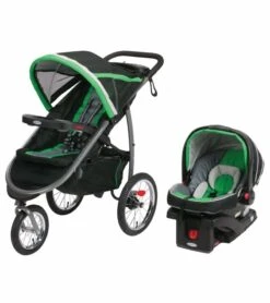Graco FastAction Fold Jogger Click Connect Travel System - Fern