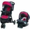 Graco FastAction Fold Sport LX Click Connect Travel System - Chili Red