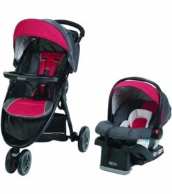 Graco FastAction Fold Sport LX Click Connect Travel System - Chili Red