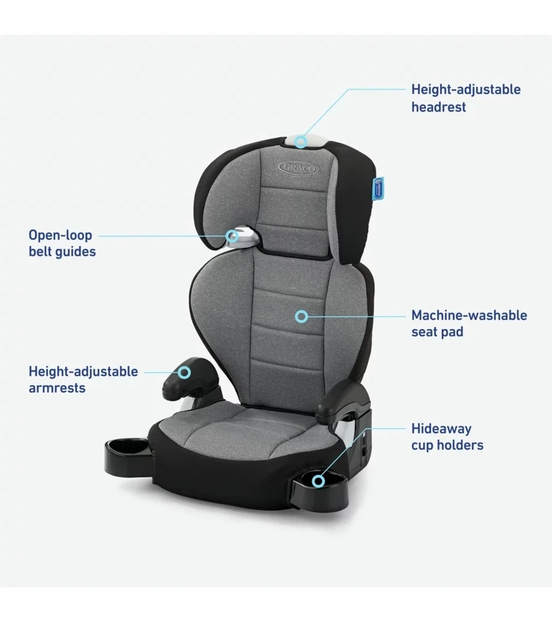 Graco TurboBooster 2.0 Highback Booster Car Seat - Declan 2 Graco TurboBooster 2.0 Highback Booster Car Seat - Declan - Image 2