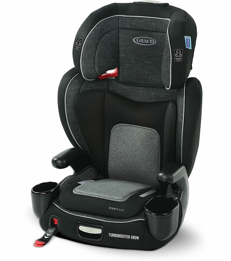 Graco TurboBooster Grow Highback Belt Positioning Booster Car Seat - Westpoint 1 Graco TurboBooster Grow Highback Belt Positioning Booster Car Seat - Westpoint