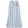Halo SleepSack 100% Cotton Cable Sweater Knit Wearable Blanket In Blue Airplane - Small
