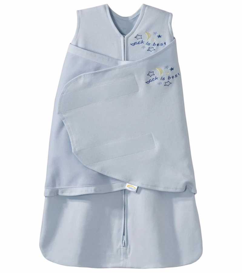 HALO SleepSack Swaddle, Baby Blue, Newborn 1 HALO SleepSack Swaddle, Baby Blue, Newborn