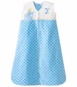 HALO SleepSack Wearable Blanket, Micro-Fleece, Blue Geometric, Medium