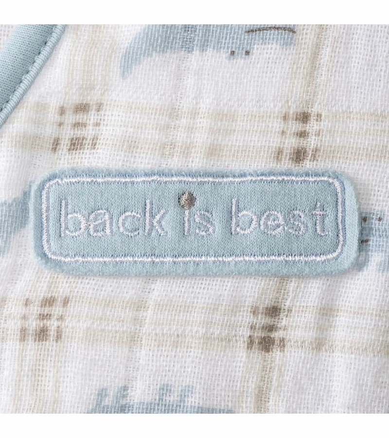 HALO SleepSack Wearable Blanket, Muslin, Gator Plaid, Small 4 HALO SleepSack Wearable Blanket, Muslin, Gator Plaid, Small - Image 4