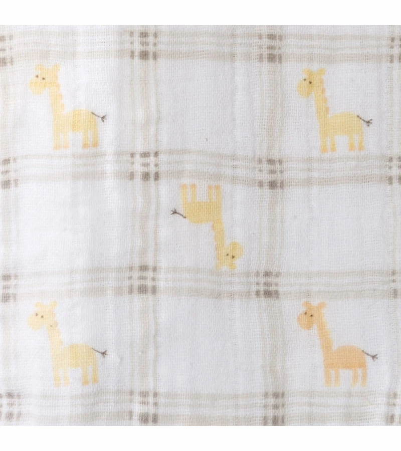 HALO SleepSack Wearable Blanket, Muslin, Giraffe Plaid, Small 3 HALO SleepSack Wearable Blanket, Muslin, Giraffe Plaid, Small - Image 3