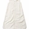 HALO SleepSack Wearable Blanket, Velboa, Cream Plush Dots, Small