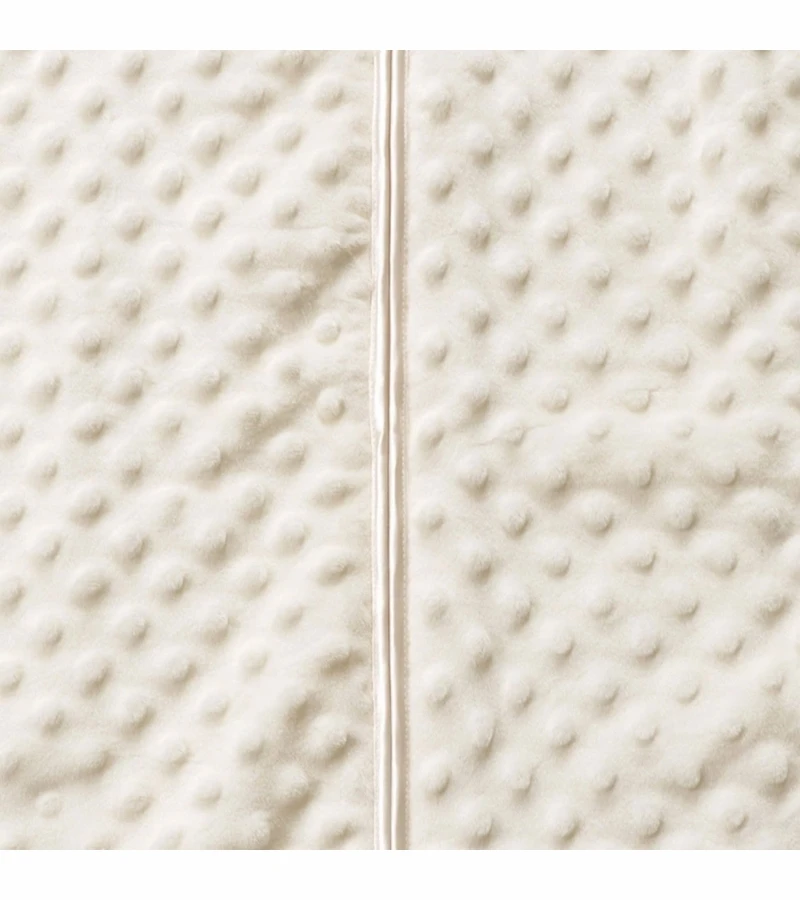 HALO SleepSack Wearable Blanket, Velboa, Cream Plush Dots, Small 3 HALO SleepSack Wearable Blanket, Velboa, Cream Plush Dots, Small - Image 3