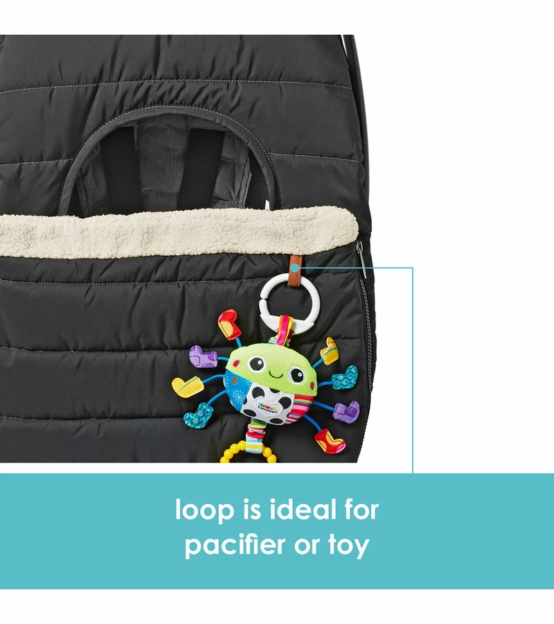 JJ Cole Car Seat Cover - Heather Gray 7 JJ Cole Car Seat Cover - Heather Gray - Image 7