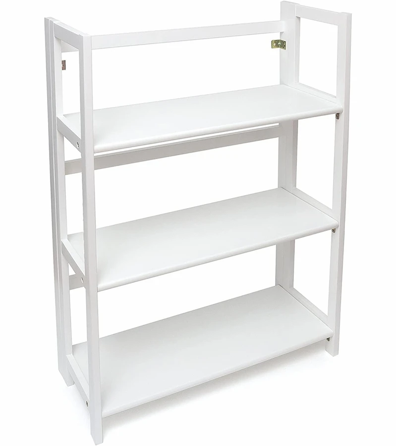Lipper International Kids 3-Shelf Folding Bookcase - White 1 Lipper International Kids 3-Shelf Folding Bookcase - White