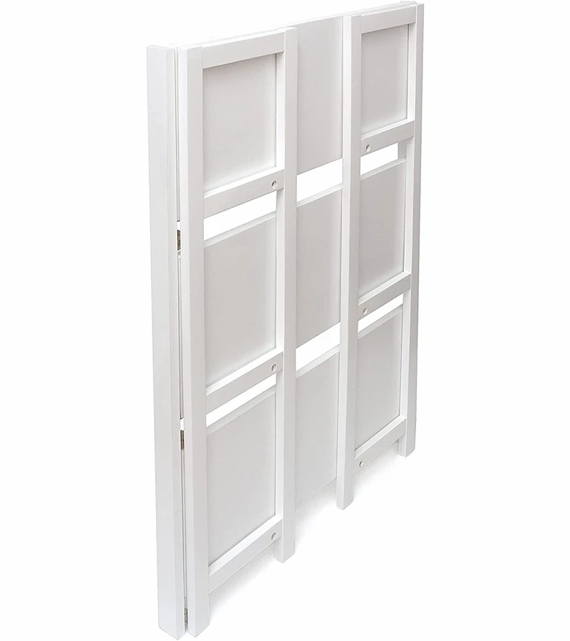 Lipper International Kids 3-Shelf Folding Bookcase - White 4 Lipper International Kids 3-Shelf Folding Bookcase - White - Image 4