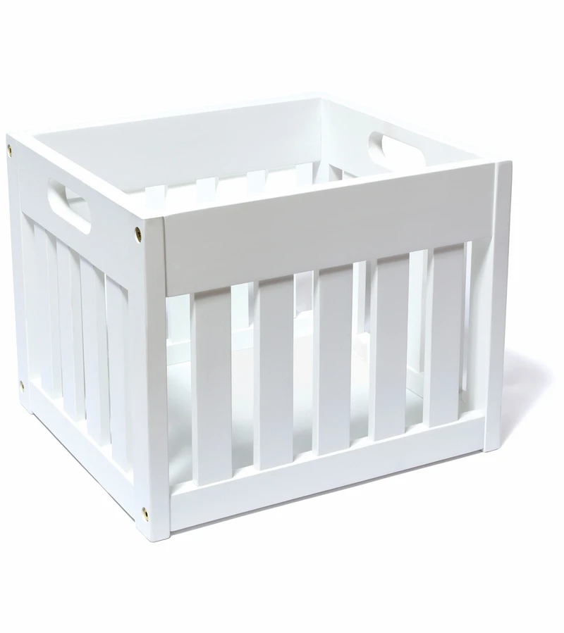 Lipper International Wooden Storage Crate - White 1 Lipper International Wooden Storage Crate - White