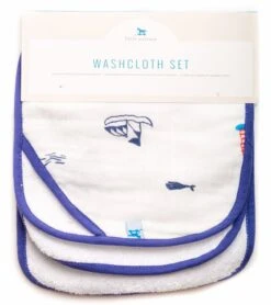 Little Unicorn 3 Pack Cotton Washcloth Set - Nautical Harbor -Britax || Little Unicorn || Graco Shop little unicorn 3 pack cotton washcloth set nautical harbor 141
