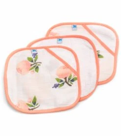 Little Unicorn 3 Pack Cotton Washcloth Set - Watercolor Rose