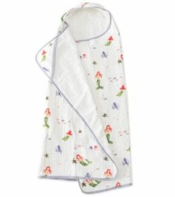 Little Unicorn Cotton Big Kid Hooded Towel - Mermaid