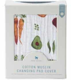 Little Unicorn Cotton Muslin Changing Pad Cover - Farmers Market -Britax || Little Unicorn || Graco Shop little unicorn cotton muslin changing pad cover farmers market 145