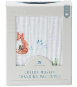Little Unicorn Cotton Muslin Changing Pad Cover - Fox -Britax || Little Unicorn || Graco Shop little unicorn cotton muslin changing pad cover fox 132