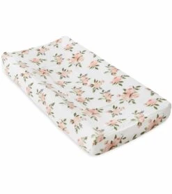 Little Unicorn Cotton Muslin Changing Pad Cover - Watercolor Roses