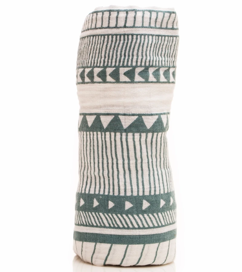 Little Unicorn Cotton Muslin Swaddle 3-Pack - Bison 2 Little Unicorn Cotton Muslin Swaddle 3-Pack - Bison - Image 2