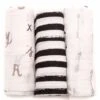 Little Unicorn Cotton Muslin Swaddle 3-Pack - Black & White