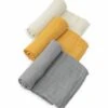 Little Unicorn Cotton Muslin Swaddle 3 Pack - Mustard Set