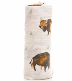 Little Unicorn Cotton Muslin Swaddle - Bison