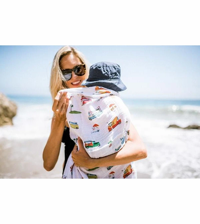 Little Unicorn Cotton Muslin Swaddle - Food Truck 6 Little Unicorn Cotton Muslin Swaddle - Food Truck - Image 6