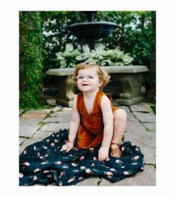 Little Unicorn Cotton Muslin Swaddle - Midnight Rose -Britax || Little Unicorn || Graco Shop little unicorn cotton muslin swaddle midnight rose 255