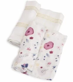 Little Unicorn Deluxe Muslin Swaddle, 2 Pack - Fairy Garden